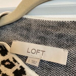 Loft animal print sweater
